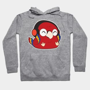 Parrot - Music with Headphone Hoodie